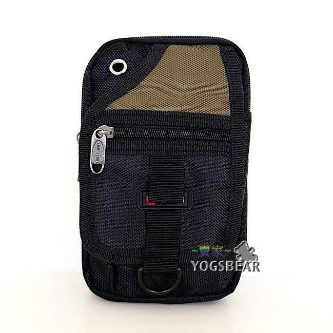 悠格【YOGSBEAR】B 直立式 手機袋 三用包 手機包 斜背包 腰包 側背包 工具包 掛包 5254 軍綠