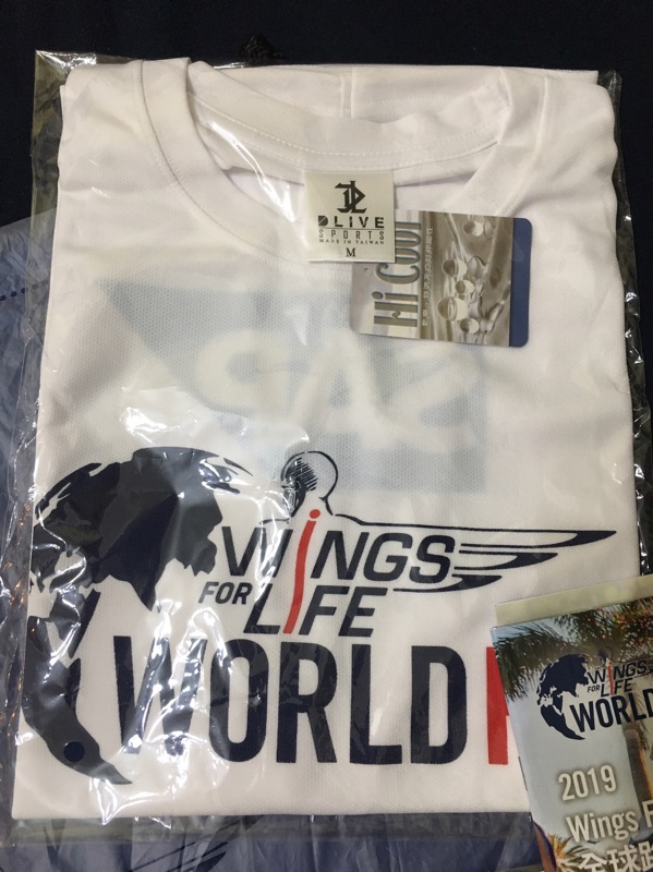 2019 wings for life world run 賽事衣及贈品完賽徽章未拆封| 蝦皮購物