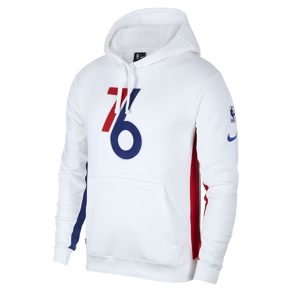 【NIKE 耐吉】901AS PHI M NK HOODIE PO COURTSID連帽刷毛費城76人AJ2876100