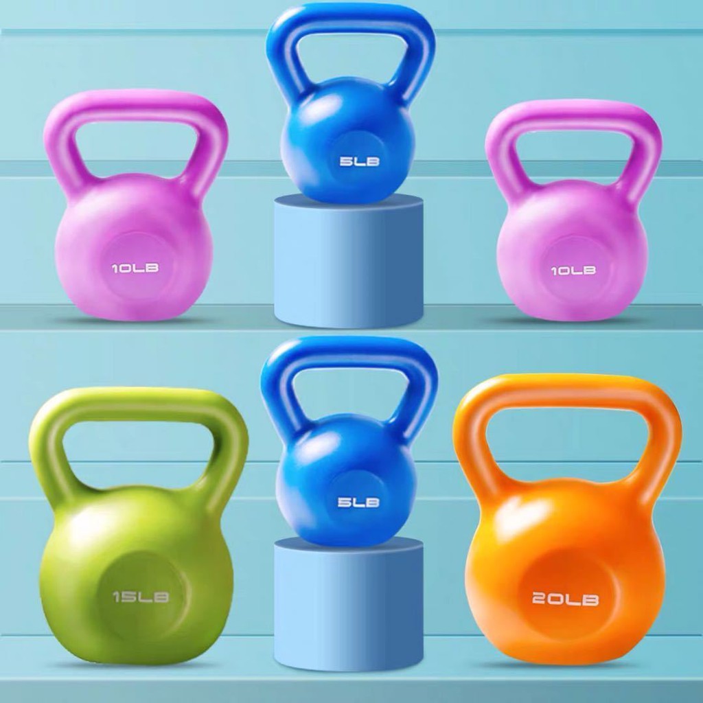 塑型計 壶铃健身哑铃壶家用女士深蹲力量运动器材翘臀男负重拎壶提壶哑铃 蝦皮購物