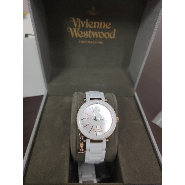 Vivienne Westwood白色陶瓷女錶（全新電池）
