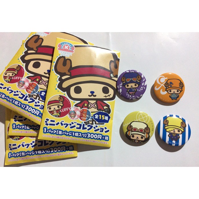 [現貨]日本 航海王 ONEPIECE 草帽商店 限定 COS喬巴徽章  香吉士/騙人布/佛朗基/三兄弟/娜美/羅賓