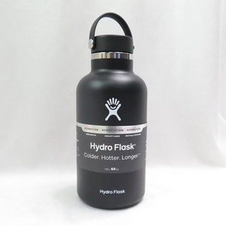 Hydro Flask 寬口真空保溫鋼瓶 64OZ 不鏽鋼 HFW64BTS- 時尚黑/經典白 送水瓶刷