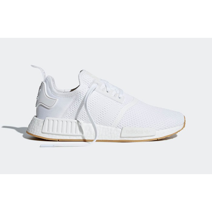 Adidas NMD R1 全白 白 網眼 編織 膠底 歐洲公司貨 D96635