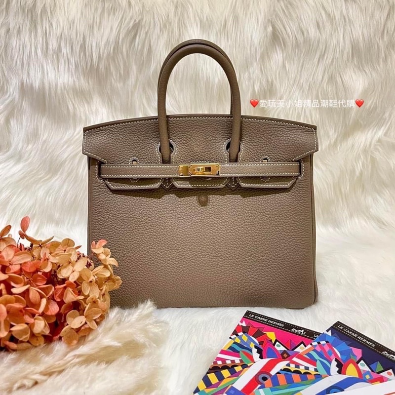 HERMES 愛馬仕 Birkin 25 大象灰 金釦 Togo 🐘