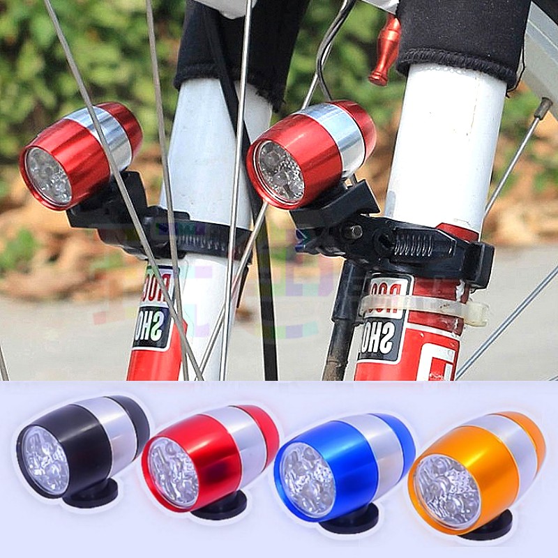 【PCB 鋁合金 6 LED 前燈】1個價 不含電池 任意夾 警示燈 超亮 車頭燈 前燈 自行車 腳踏車 公路車