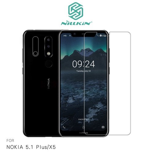 NILLKIN NOKIA 5.1 Plus / X5 超清防指紋保護貼 - 套裝版 含鏡頭貼