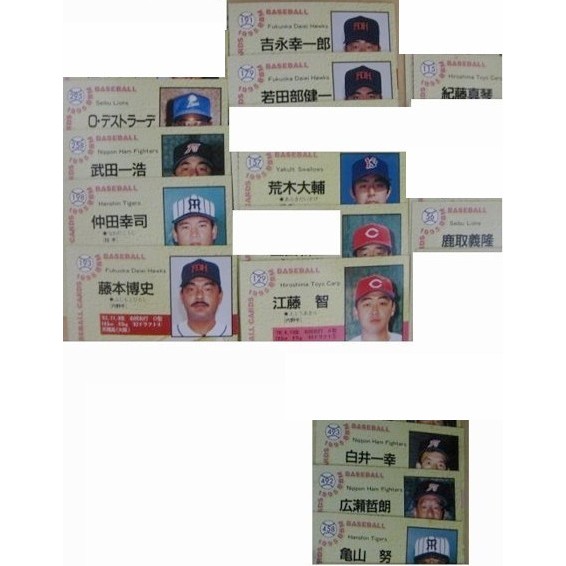 1995 m 日本職棒球員卡 簽名卡 蝦皮購物
