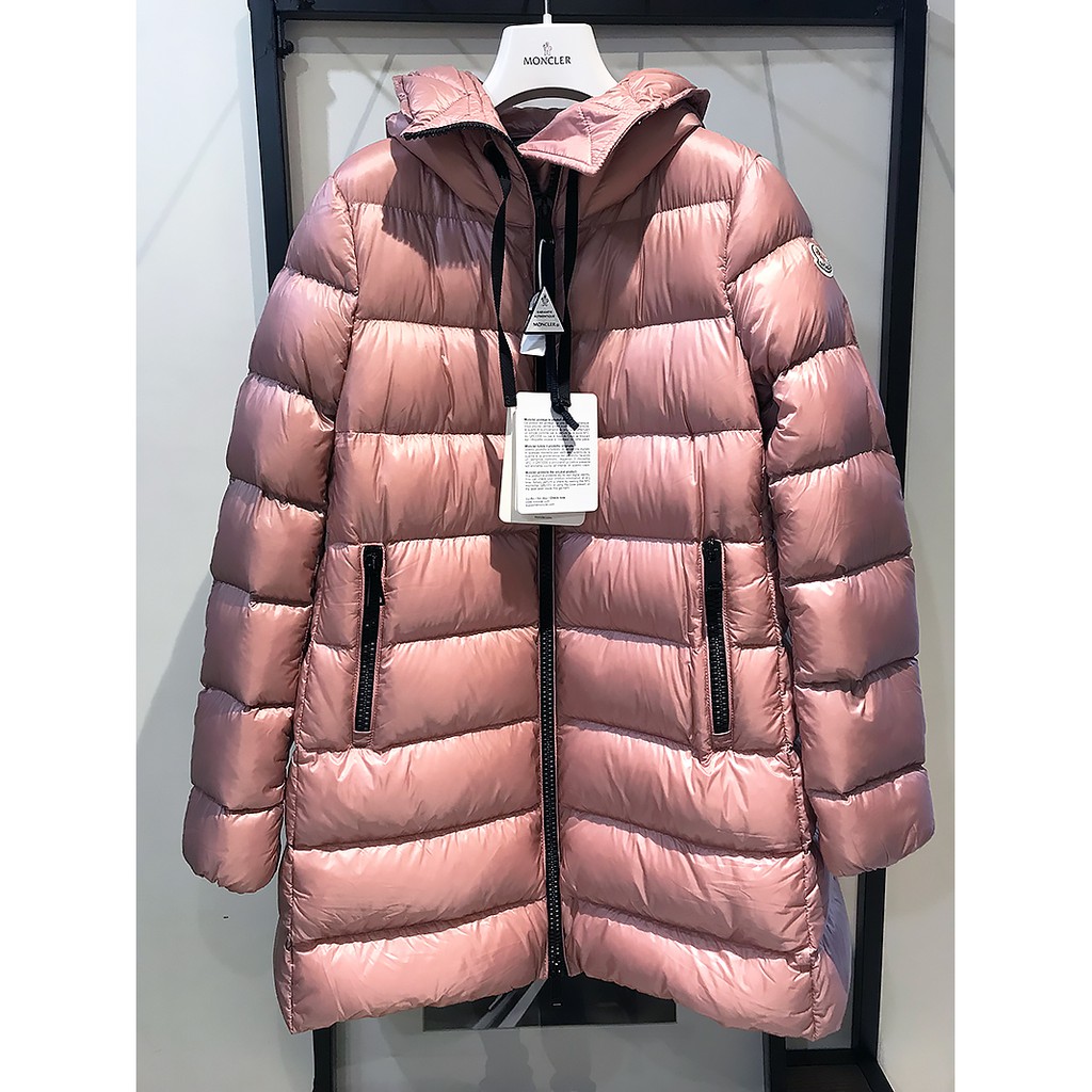 現貨【MONCLER】2018秋冬 SUYEN 中長版 羽絨外套 玫瑰粉 薔薇粉 51C 蓋臀 *15%OFF*