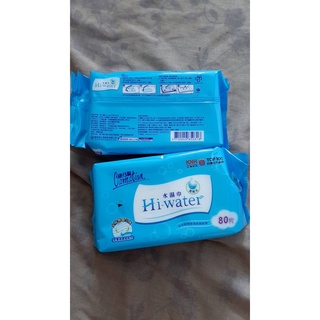 【紫晶小棧】康乃馨 Hi-water 水濕巾 80片 濕紙巾 (現貨8個)