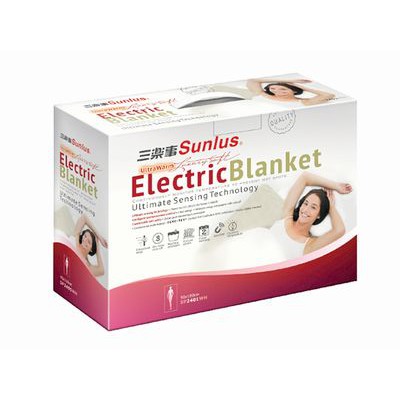 【免運費】Sunlus 三樂事 單人雅緻電熱毯 電毯  SP2401WH  單人電熱毯 Electric blanket
