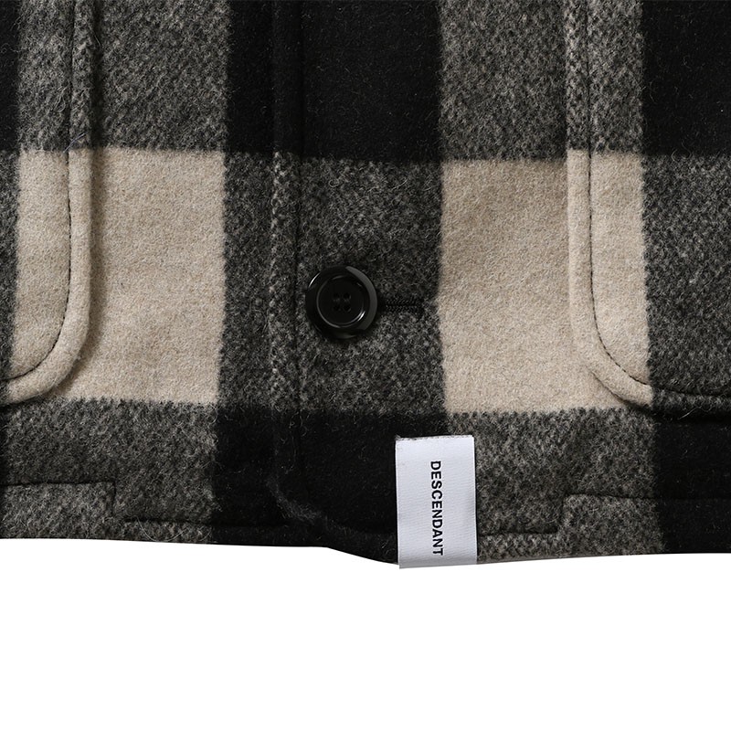 【正規品】 DESCENDANT 17AW CREW WOOL JACKET 1番 美品 - スタジャン