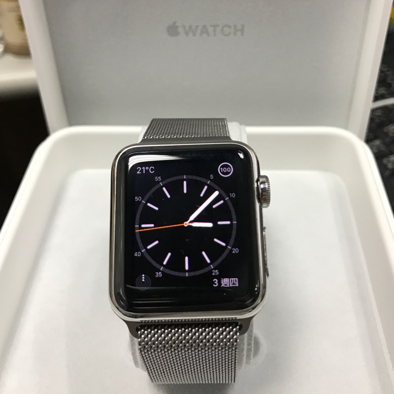 APPLE WATCH第一代38mm，9成新，含盒含配件