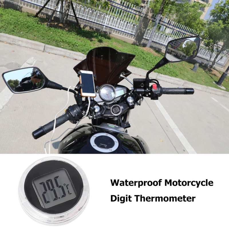 PCF* iwo 數字溫度計摩托車時鐘數字防水棒在摩托車上