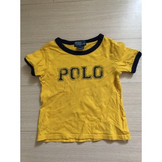 正品 RALPH LAUREN 24m/2t/Y 黃色藍領 短袖上衣t恤 90cm/7 RL POLO logo