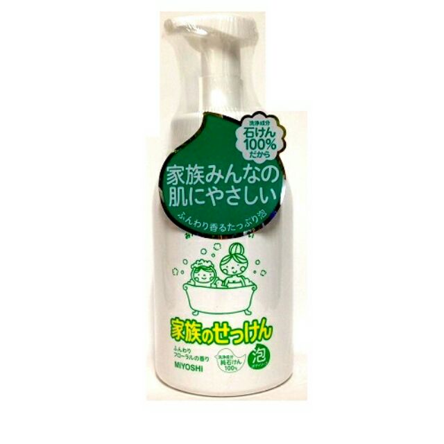 日本 Miyoshi 無添加  泡沫家族 沐浴乳.600ml