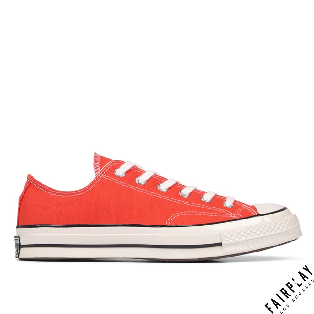 Converse All Star 1970s 橘紅 女鞋 低筒 復古 奶油頭 經典款 三星標 帆布鞋 168037C