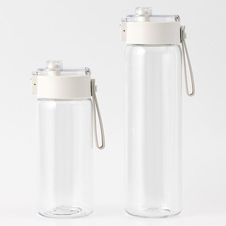 【MUJI 無印良品】 按壓共聚酯便攜水杯 攜帶式透明水壺 冷水杯 水壺 水杯 水瓶 塑膠隨手水壺 直飲水壺