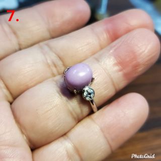 紫雲母 戒指 蛋面 天然❤水晶玉石特賣#B175-3