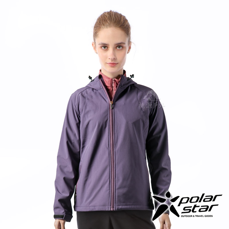【PolarStar】女 Soft Shell保暖外套『葡萄紫』P21210