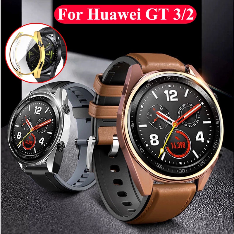 適用於華為 Watch GT 3 GT 2 2e 46mm Pro 軟 TPU 保護殼華為手環 6 保護套矽膠保險槓的保