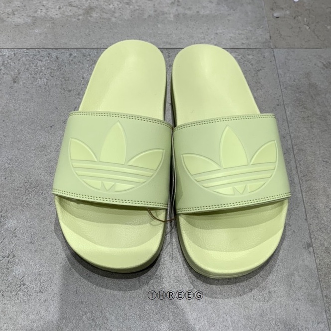 ⓉⒽⓇⒺⒺⒼ🔥ADIDAS ORIGINALS ADILETTE LITE 螢光黃 運動拖鞋 柔軟 男女 GX8889