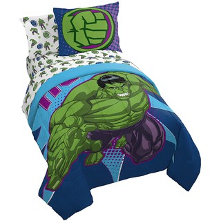 👍正版空運👍 美國 marvel 浩克 hulk 棉被 床組 床包 枕頭套 薄被 床單 復仇者聯盟 單人加大