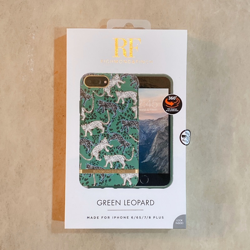 現貨❗️瑞典RF🇸🇪RICHMIND&amp;FINCH iPhone 8 plus 8+ 新款雙料雙層防摔殼 叢林美洲豹