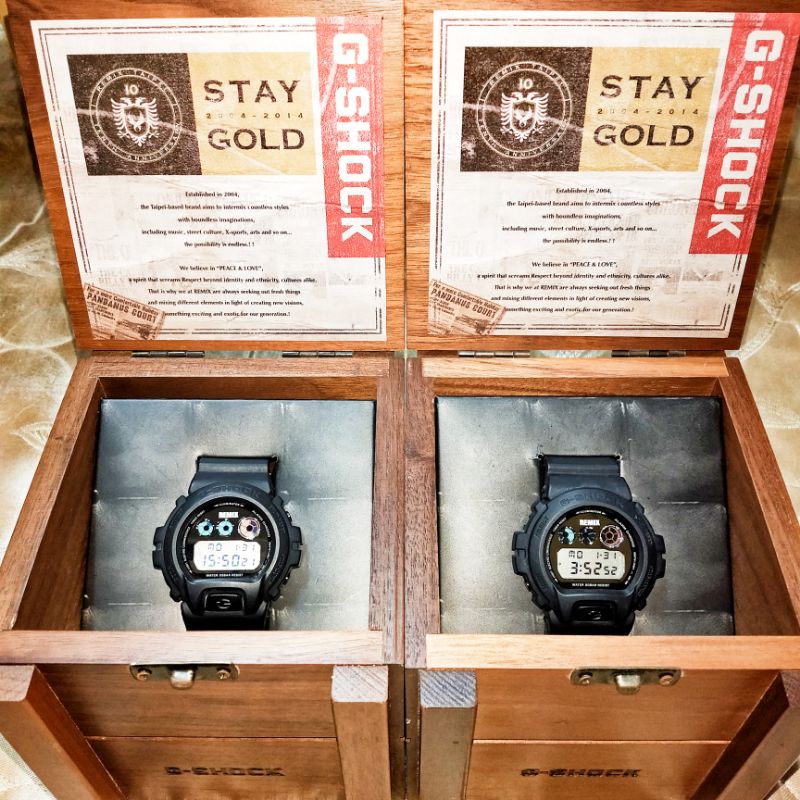 絕版品Remix10週年 G shock手錶 收藏美品兩隻合售