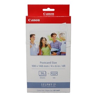 【請先詢問】CANON KP-36IP（明信片 4x6 尺寸） 明信片 36 張含墨盒 熱昇華相紙 CP系列