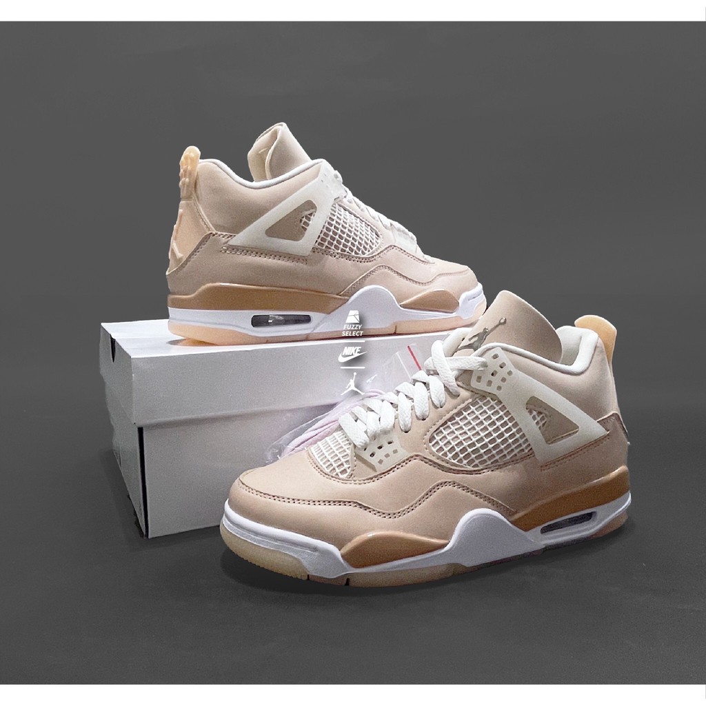 【逢甲 FUZZY】W Air Jordan 4 Retro Shimmer 奶茶 粉 女鞋 DJ0675-200