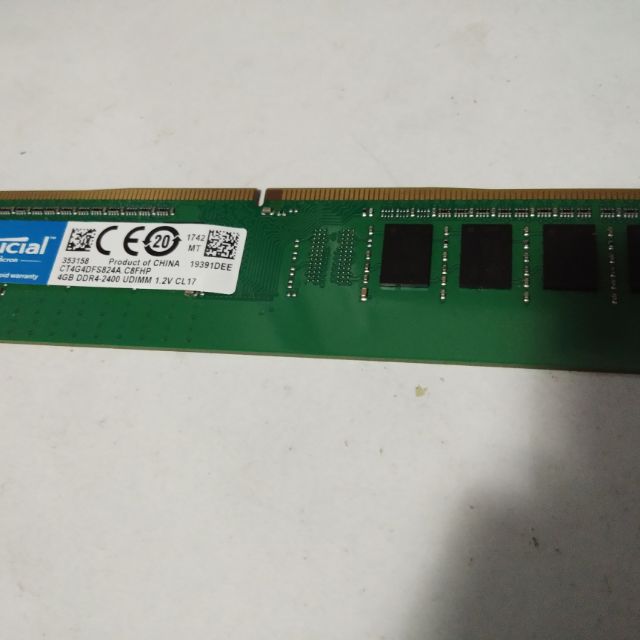 美光  DDR4 2400 4G  (2手出清）