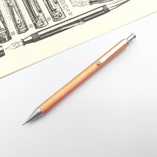 英國 oberthur 彩色拼木 短版 手帳款 原木 絕版經典 自動鉛筆