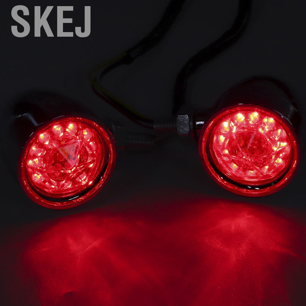 Skej 2x 轉向信號燈摩托車拐角燈電鍍方向指示器 蝦皮購物