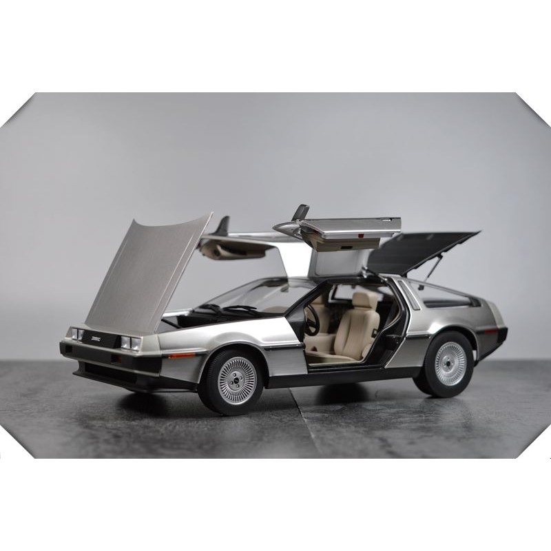 Baca 奧拓autoart 1 18 Delorean Dmc 13 回到未來塑料材質汽車模型 蝦皮購物