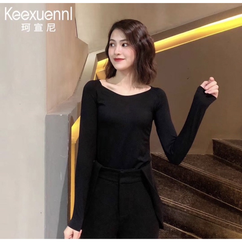 《全新現貨》珂宣尼Keexuennl保暖衛生衣/全能發熱衣-黑色