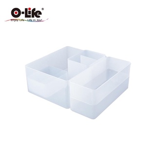 O-Life B-015置物整理收納盒/ 白色款 eslite誠品