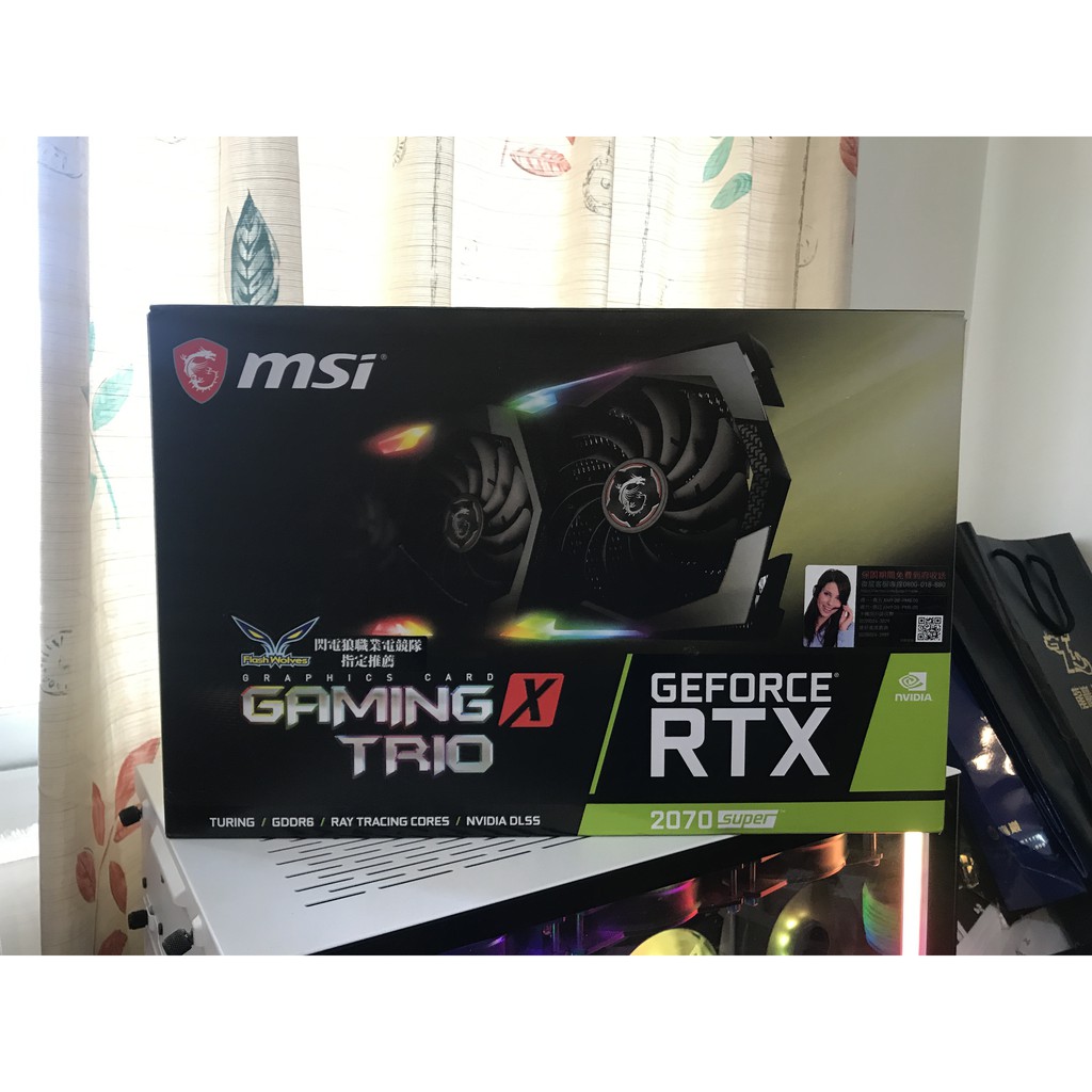 幾乎全新MSI RTX 2070 SUPER X TRIO三風扇顯示卡~99.9%新