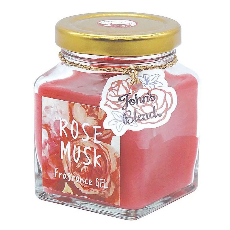 日本 John′s Blend ROSE MUSK 玫瑰麝香 芳香凝膠 / 芳香膏 (135g) 化學原宿