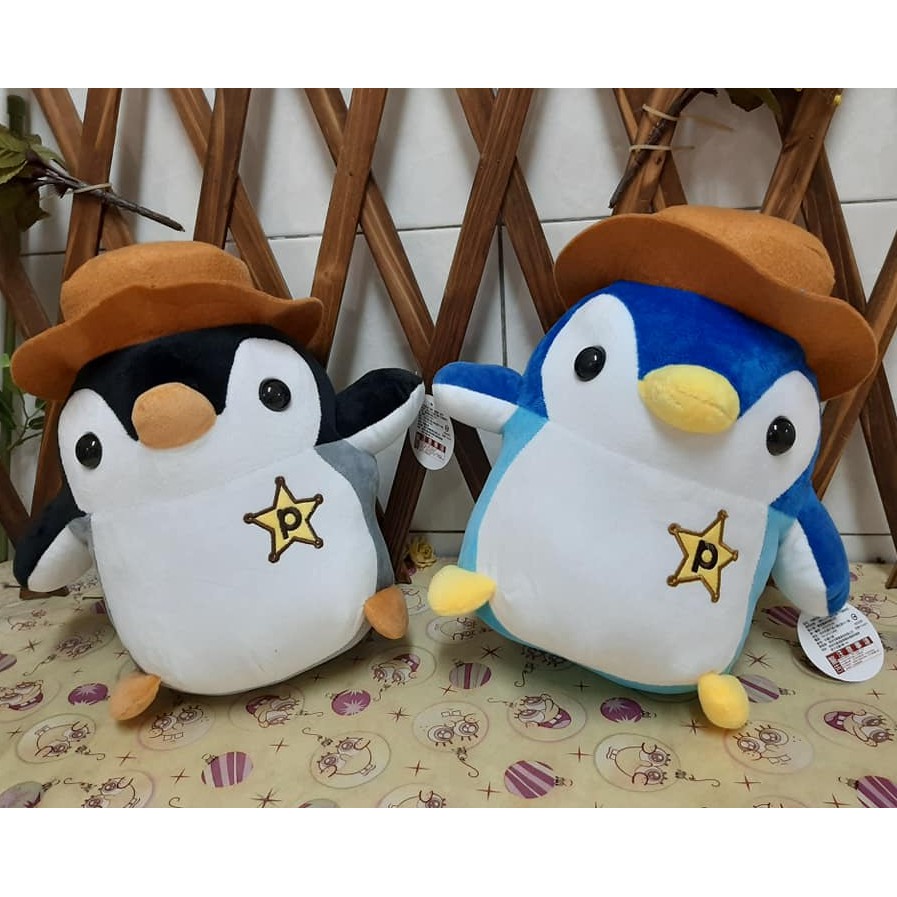 企鵝 企鵝娃娃 玩偶 企鵝警察 #警探 警長企鵝  #企鵝公仔 #企鵝造型 牛仔企鵝~大絨毛玩偶~卡通娃娃 兒童禮物生日