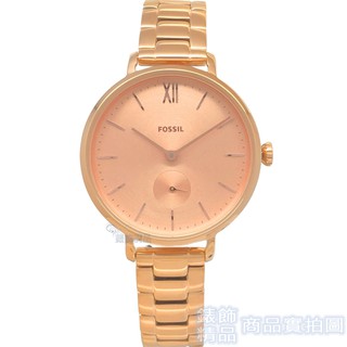 FOSSIL ES4571手錶 獨立小秒針 玫瑰金 鋼帶 女錶【澄緻精品】