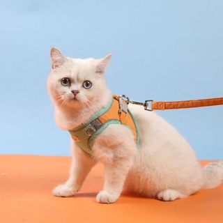 【狗狗貓咪生活館】新款反光條 小型犬胸背带 小狗小猫牽引繩 寵物衣服