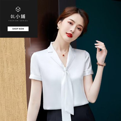 Ol小鋪 女性造型短袖襯衫 蝦皮購物