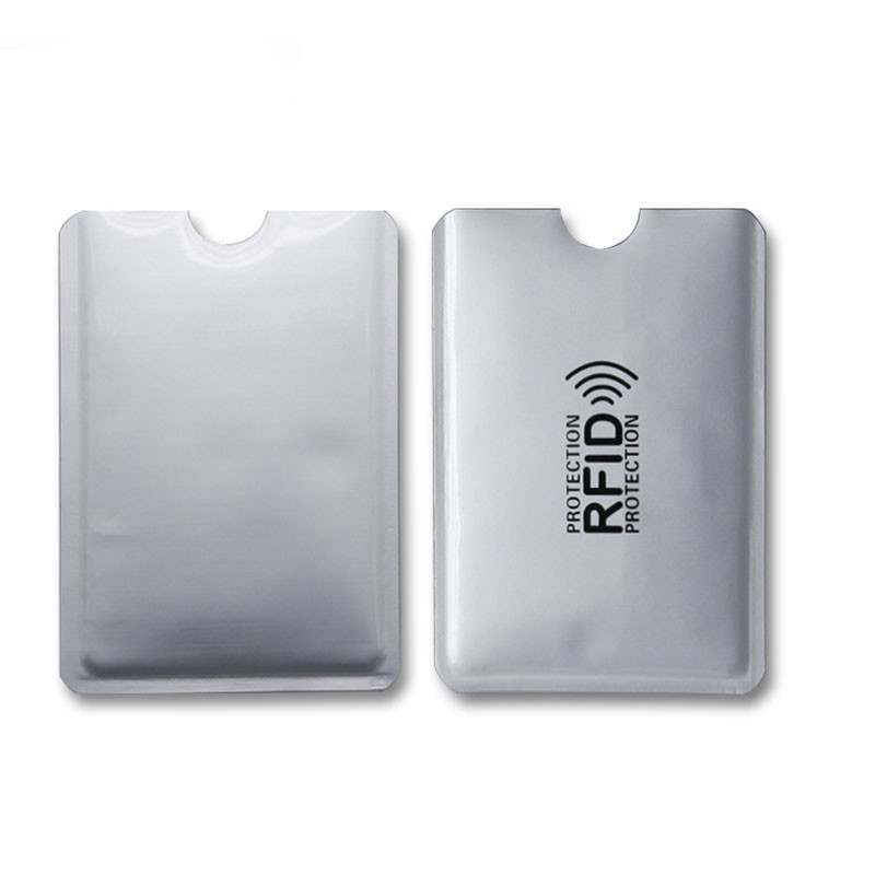 【NT$2/PCS】防磁銀行卡套 铝箔RFID防竊取信息屏蔽 NFC防盜刷证件套身份证卡套 银行公交卡保護套