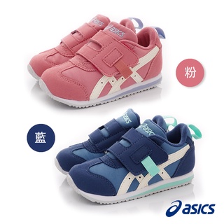 ASICS日本亞瑟士>經典機能童鞋童鞋1144A192藍/粉(中小童段)16-20cm