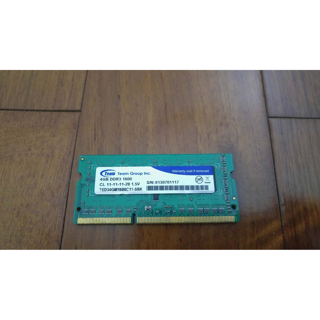 DDR3 1600 4G 雙面 十銓 筆記型電腦記憶體 原廠終保