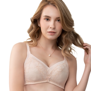 SWEAR 思薇爾 沁涼Bra 系列 B-F罩 無鋼圈 蕾絲 包覆 內衣 (柔軟膚)