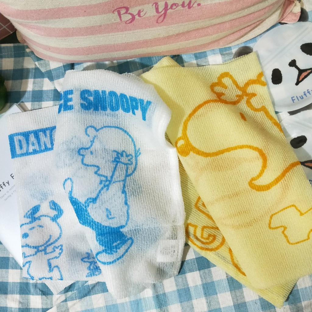 正版現貨 史努比沐浴巾洗澡巾搓澡巾洗澡布去角質背刷洗澡用品清潔查理布朗卡通兒童沐浴 蝦皮購物