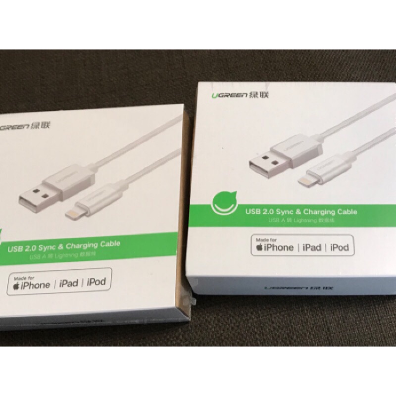 綠聯編織線24小時出貨綠聯mfi認證lightning充電線傳輸線ptt熱門款 蝦皮購物
