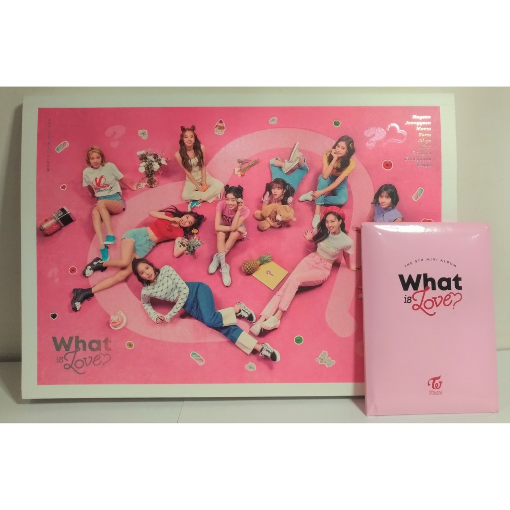 出清 韓國原裝進口twice What Is Love 第五張迷你專輯已拆封過內容完整含海報預購禮 蝦皮購物